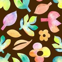 Aquarell nahtlos Muster von einfach Regenbogen Blumen. einfach wiederholen drucken, Verpackung, Digital Papier. Sommer, Frühling, Urlaub, Kindheit foto