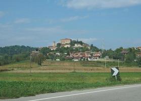 Blick auf die Stadt Pavarolo foto