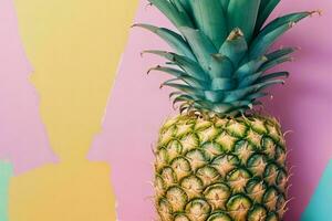 Ananas. Hintergrund. ai generativ Profi Foto