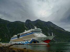 Schiff Kreuzfahrt im Norwegen foto