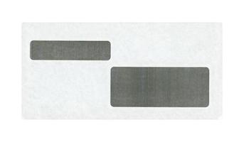 Briefumschlag isoliert über weiß foto