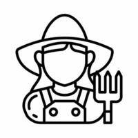 Farmer Symbol im Vektor. Illustration foto