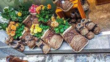 Blumenfest in Girona Temps de Flors, Spanien. 2018 foto