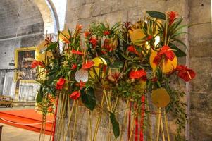 Blumenfest in Girona Temps de Flors, Spanien. 2018 foto