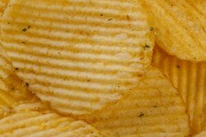 viele von Kartoffel Chips, Textur foto