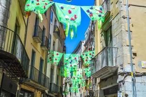 Blumenfest in Girona Temps de Flors, Spanien. 2018 foto
