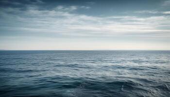 still Seelandschaft Hintergrund mit wellig Wasser generiert durch ai foto