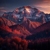 Moräne See, kanadisch Rockies. Banff, alberta Kanada KI-generiert foto