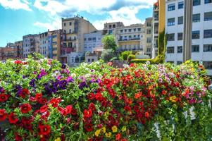 Blumenfest in Girona Temps de Flors, Spanien. 2018 foto