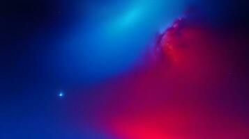 minimalistisch Blau und rot Galaxis Kunstwerk Hintergrund Das Verwendet subtil Farbverläufe foto