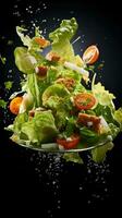 ai generativ ein Foto von Salat