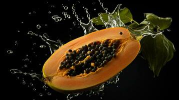ai generativ ein Foto von Papaya