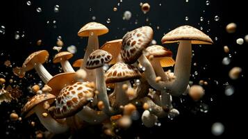ai generativ ein Foto von Pilze