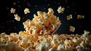 ai generativ ein Foto von Popcorn