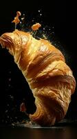 ai generativ ein Foto von Croissant