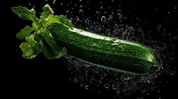 ai generativ ein Foto von Zucchini