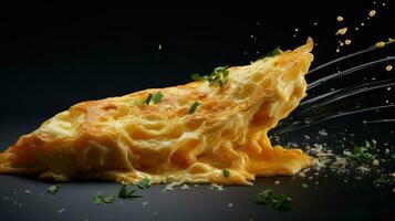 ai generativ ein Foto von Omelette