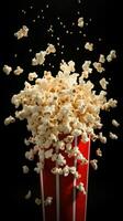 ai generativ ein Foto von Popcorn