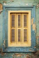 traditionelles Haus-Fenster-Architektur-Detail in der Altstadt von la Valletta Malta? foto