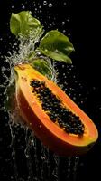 ai generativ ein Foto von Papaya