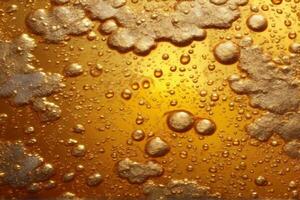 Bier Textur Hintergrund, Bier Textur, Alkohol Textur Hintergrund, Alkohol Bier Textur, Bier Luftblasen Hintergrund, ai generativ foto