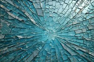 geknackt Glas Textur, geknackt Glas Textur Hintergrund, gefrostet Glas Textur, gebrochen Glas Textur, Glas Riss, ai generativ foto