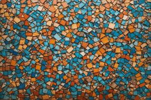 Mosaik Textur Hintergrund, bunt Mosaik Textur Hintergrund, Mosaik Hintergrund, Mosaik Hintergrund, ai generativ foto