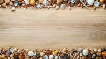 Hintergrund Natur Tafel braun oben Aussicht ai generiert foto