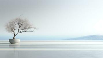 Design leeren Innerhalb Natur Hintergrund ai generiert foto