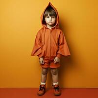 glücklich Halloween Kind Konzept, ein Junge tragen Halloween Kostüm, ai generiert foto