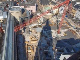 luftaufnahme der stadt frankfurt am main in deutschland foto