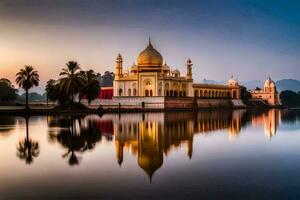 das schön Moschee im Indien. KI-generiert foto