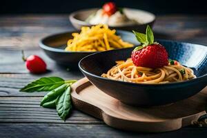 das Beste Pasta Geschirr im das Welt. KI-generiert foto