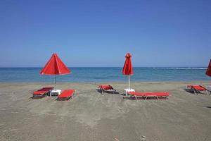 Frangokastello Strand Creta Island Covid-19 Saison Hintergrunddrucke foto