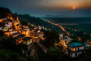 das Dorf von Kathmandu, Nepal. KI-generiert foto