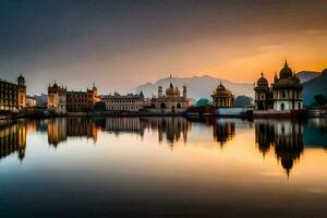 das golden Tempel, Amritsar, Indien. KI-generiert foto