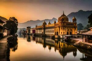 das golden Tempel, Amritsar, Indien. KI-generiert foto