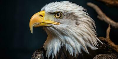 amerikanisch Adler generativ ai foto