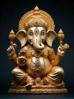 Ganesha, Einladung, Glück, Ganesha, Gott. generiert ai foto