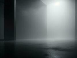 dunkel Nebel Nebel Hintergrund ai generativ foto
