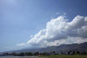 Strand frangokastello in kreta griechenland moderner sommerhintergrund foto