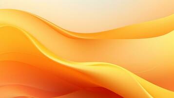 Orange und Gelb abstrakt Welle Hintergrund ai generativ foto