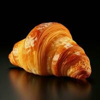 lecker frisch Croissant isoliert foto