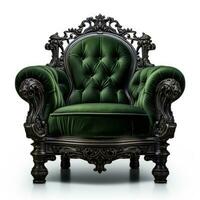 ein Grün Stuhl isoliert foto