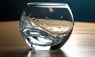 transparent Glas Blase umhüllt zart Objekt Erstellen mit generativ ai Werkzeuge foto