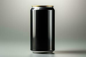 trinken können ist ein Metall Container entworfen zu halt ein Flüssigkeit ai generiert foto