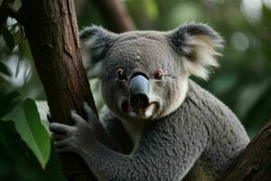 Koala im ein Baum. Hintergrund. ai generativ Profi Foto
