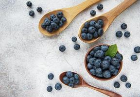 Blaubeeren auf Betonhintergrund foto