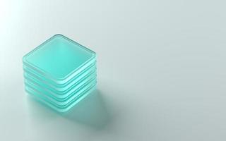 3D-Darstellung Tech-Chip foto