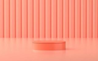 Produktbühne mit rosa Szene für Produktwerbung oder Schaufenster foto
